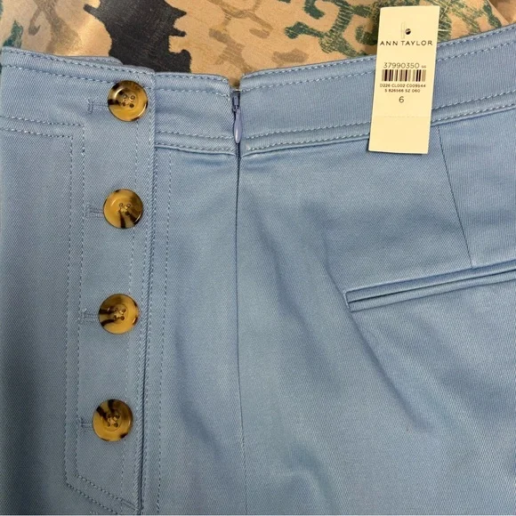 Ann Taylor Blue Cropped Pants - Picture 4 of 6
